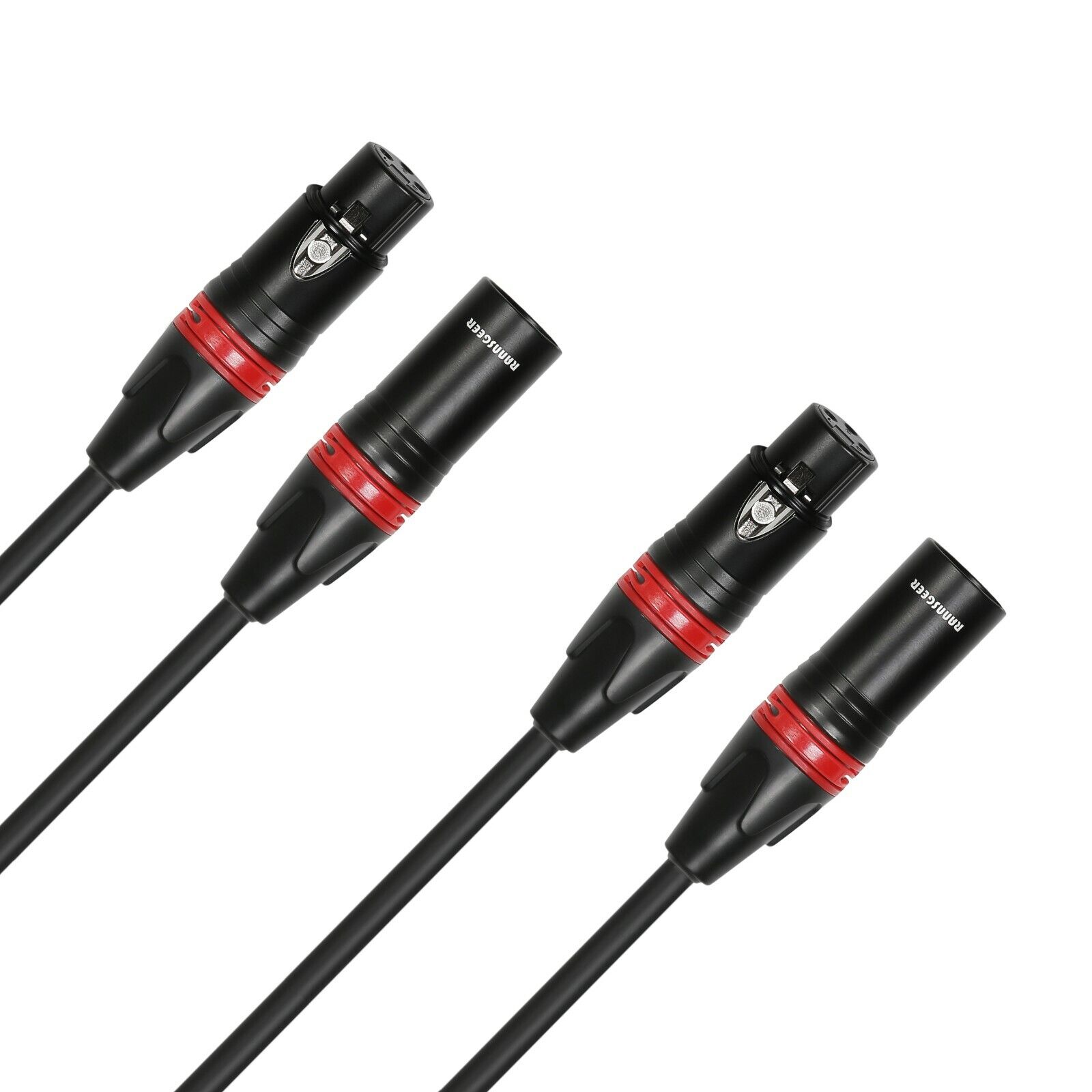 Rannsgeer XLR Male to Female Microphone Cable (2-Pack) R720x. Available Now for $13.99