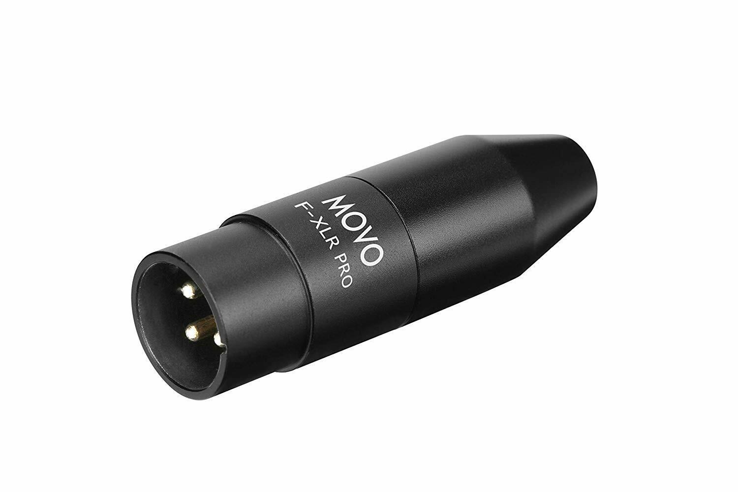 Movo FXLR-PRO 3.5mm Female Microphone Adapter to 3-pin XLR Male. Available Now for $14.95